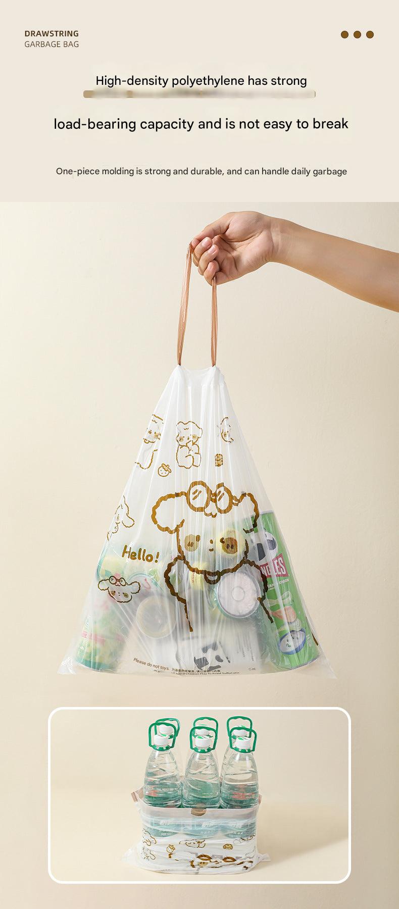 Garbage bags for kitchen organisation