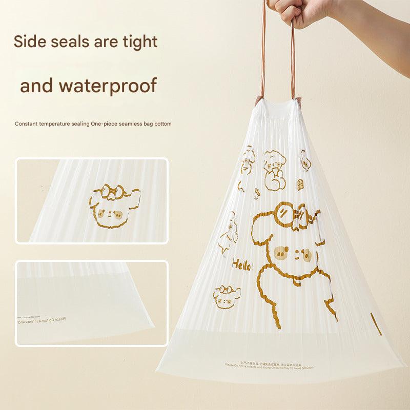 Colourful plastic waste bags for easy disposal
