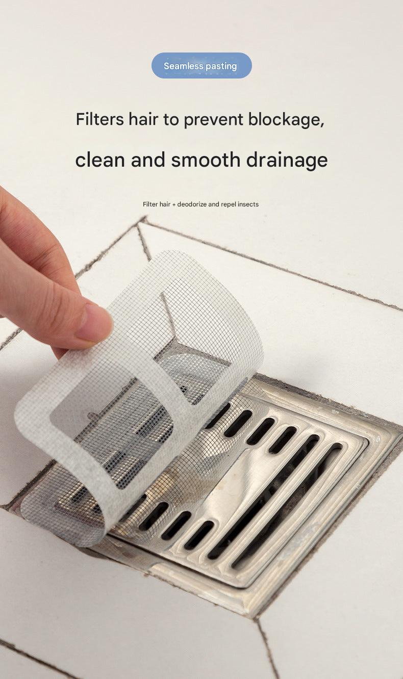 Bathroom filter mat preventing clogs