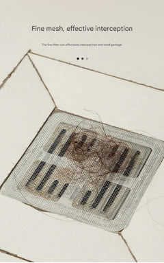 Single disposable drain filter mat for hygiene