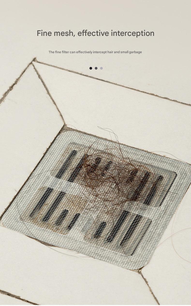 Single disposable drain filter mat for hygiene