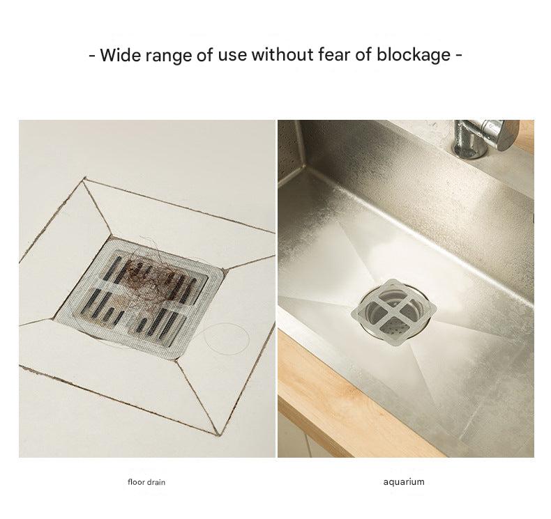 Bathroom filter mat preventing clogs