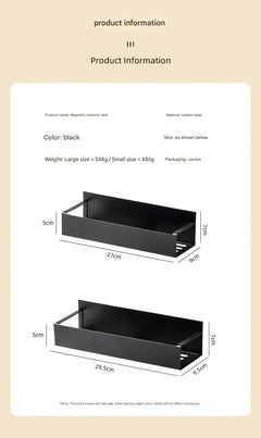 Vertical kitchen storage with magnetic features