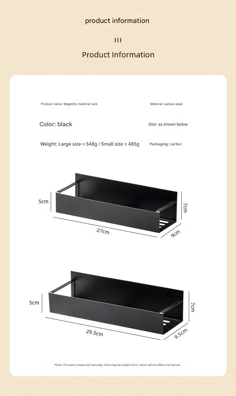 Vertical kitchen storage with magnetic features