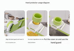 hand holding the grater over a bowl