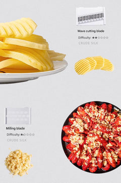 grater with shredded vegetables
