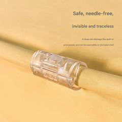 Non-slip bed sheet fastener close-up image