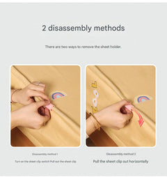 Non-slip bed sheet fastener transparent clip image
