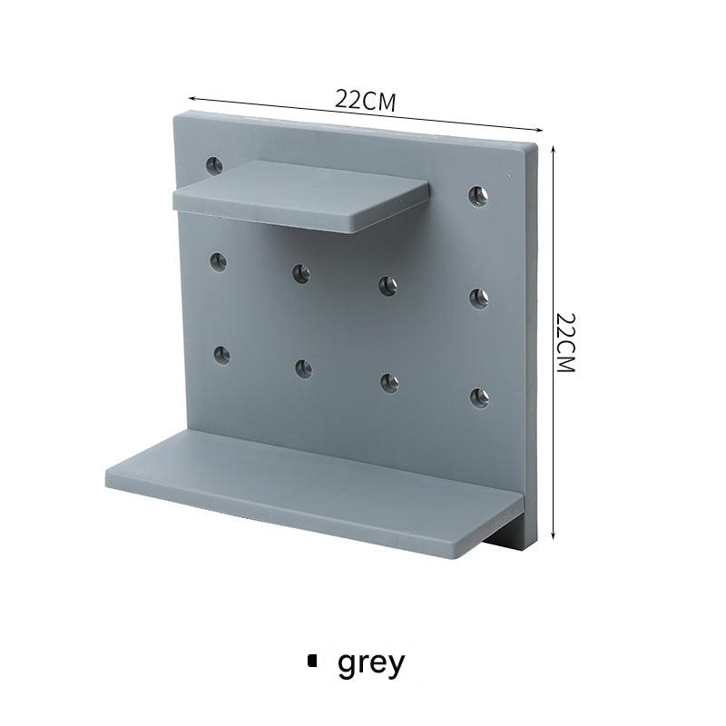 Versatile wall-mounted storage rack in kitchen