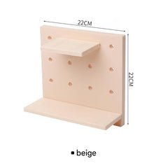 Stylish plastic rack in living room