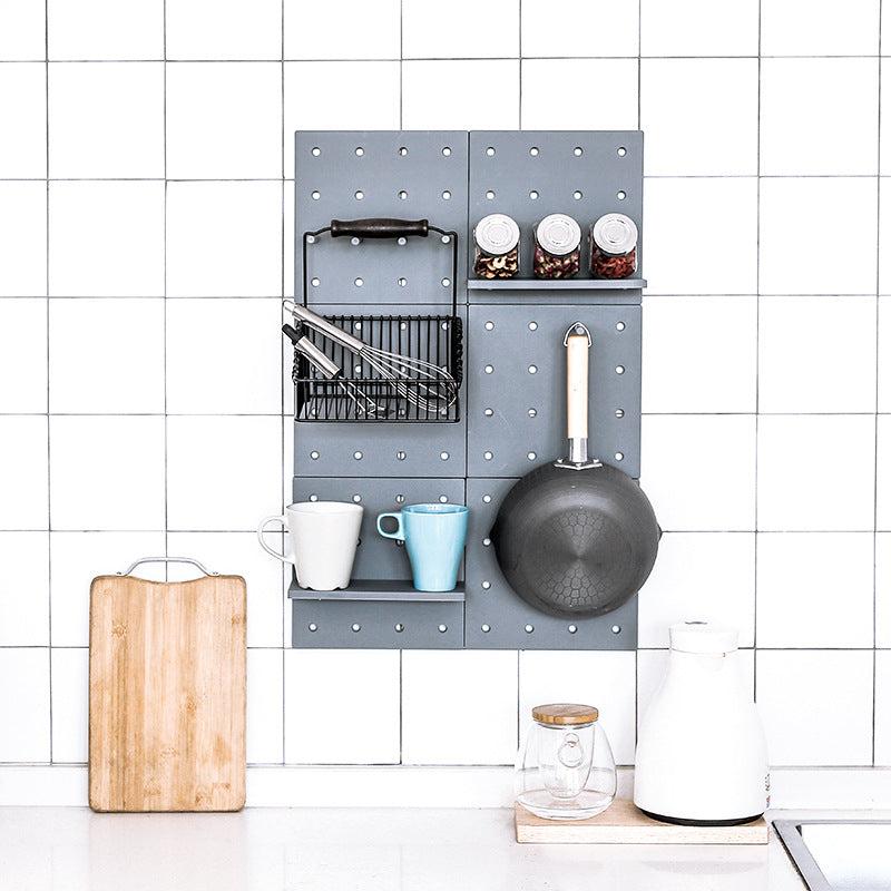 Stylish plastic rack in living room