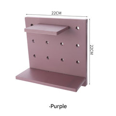 Drill-free wall-mounted shelving unit