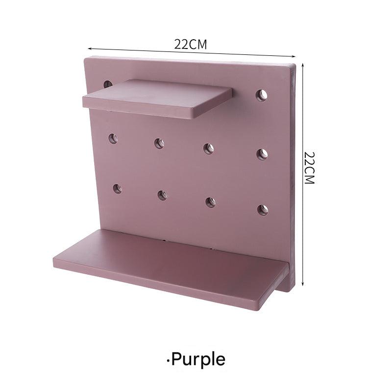 Drill-free wall-mounted shelving unit