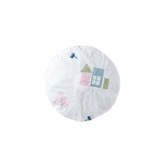 Stylish PEVA dust cover for floor fan - yellow design