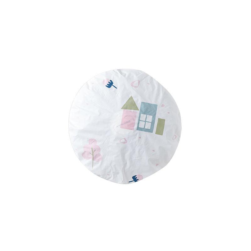Stylish PEVA dust cover for floor fan - yellow design