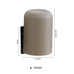 Closeup of a suction cup holder in bathroom setting