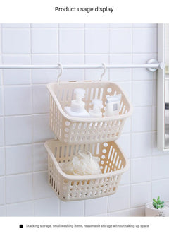 Durable PP wall-mounted basket for effective storage