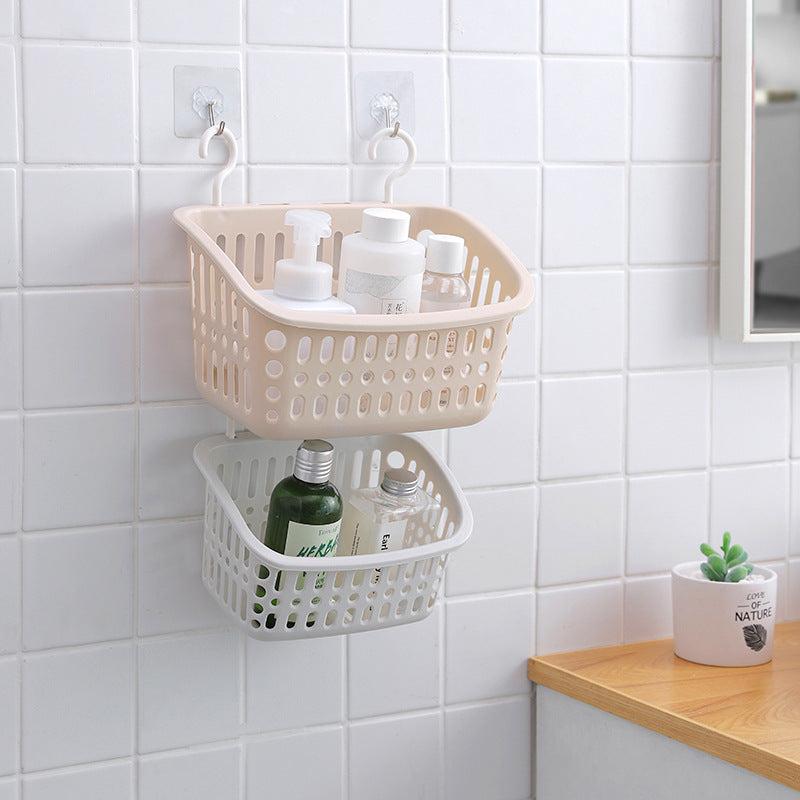 Durable PP wall-mounted basket for effective storage