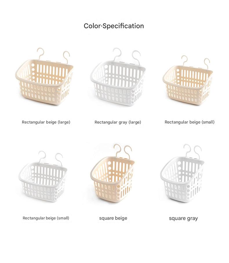 Modern storage basket enhancing bathroom decor