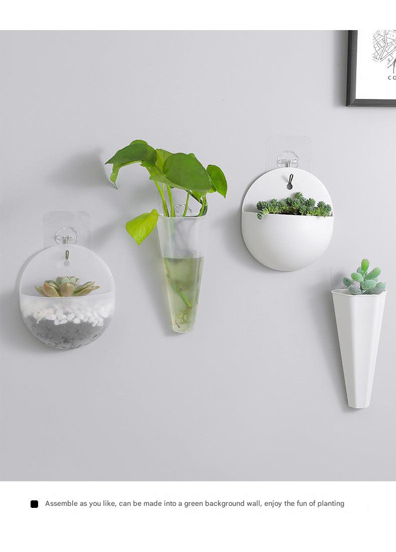 Various designs of wall planters for indoor use