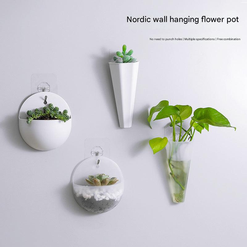 Close-up of a durable plastic indoor planter