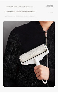 Hair Removal Roller shown in use on carpet