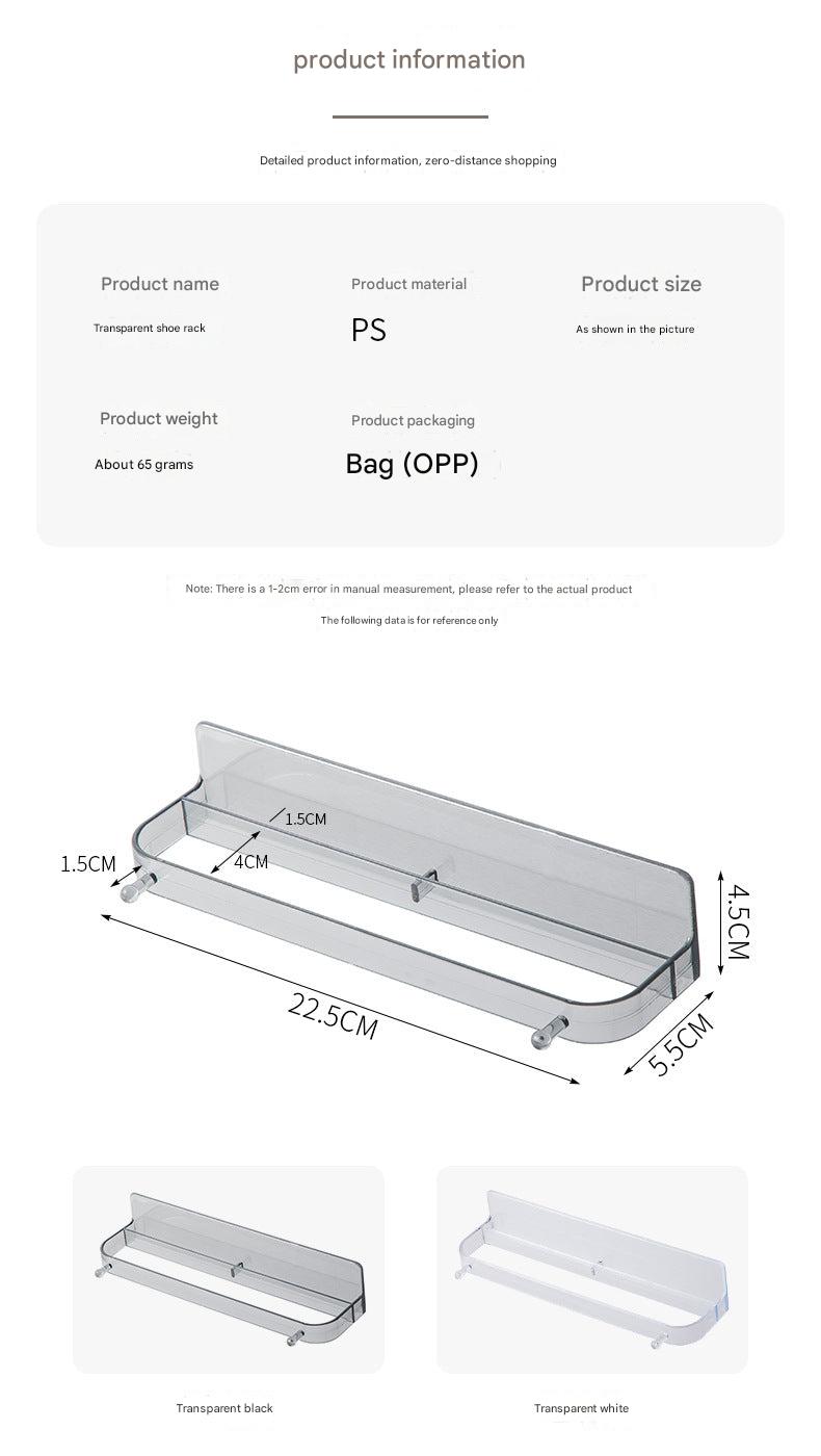 features of the no-drill shoe rack