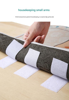 Velcro strips in home decor setting