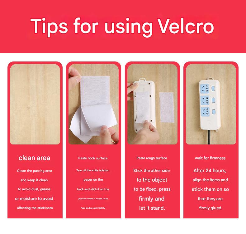 Image of strong adhesive velcro strips