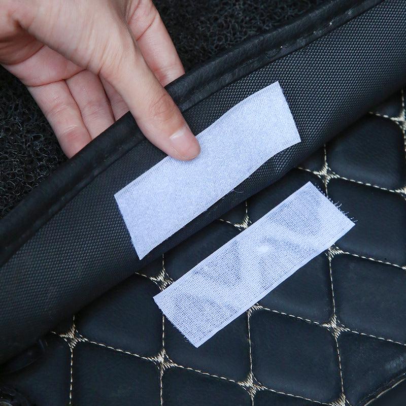 Self-adhesive velcro strip demonstration