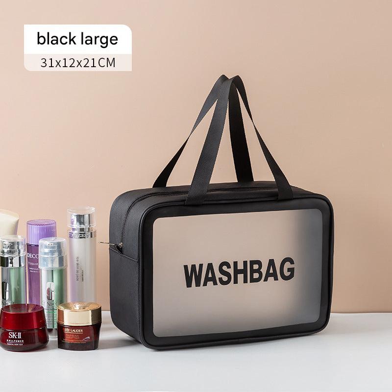 Sleek double layer toiletry bag in fashionable style