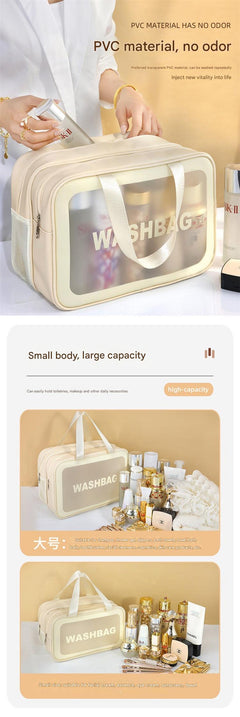 Versatile wet-dry toiletry bag for everyday essentials