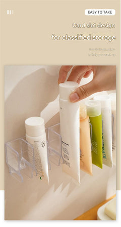 modern plastic bathroom organizer view