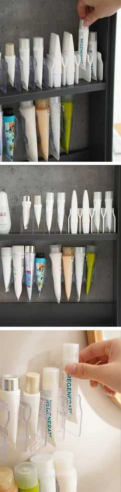spacious bathroom wall storage solution