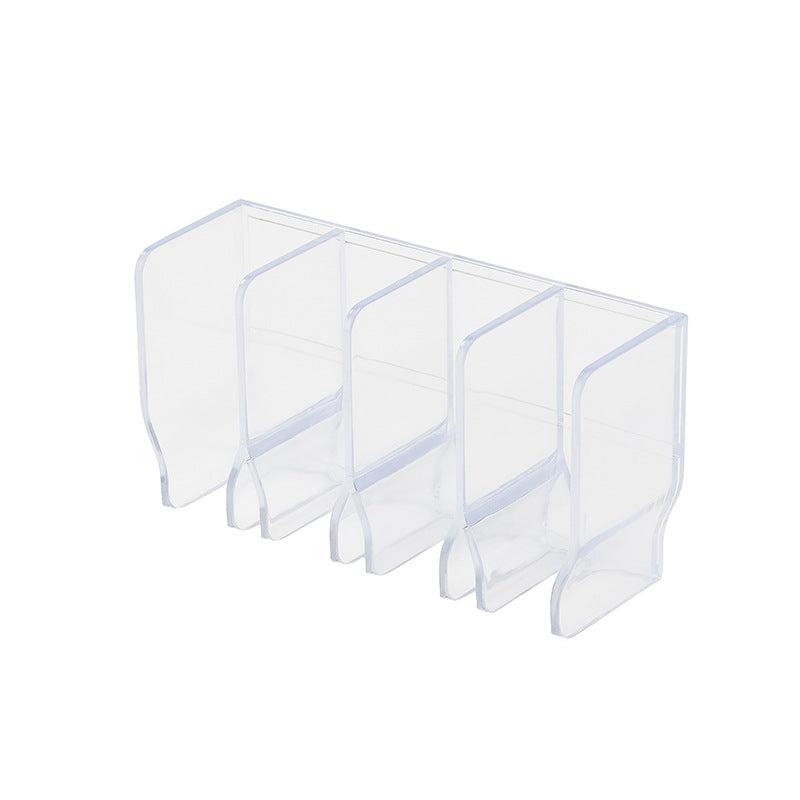 detailed illustration of four-layer makeup storage