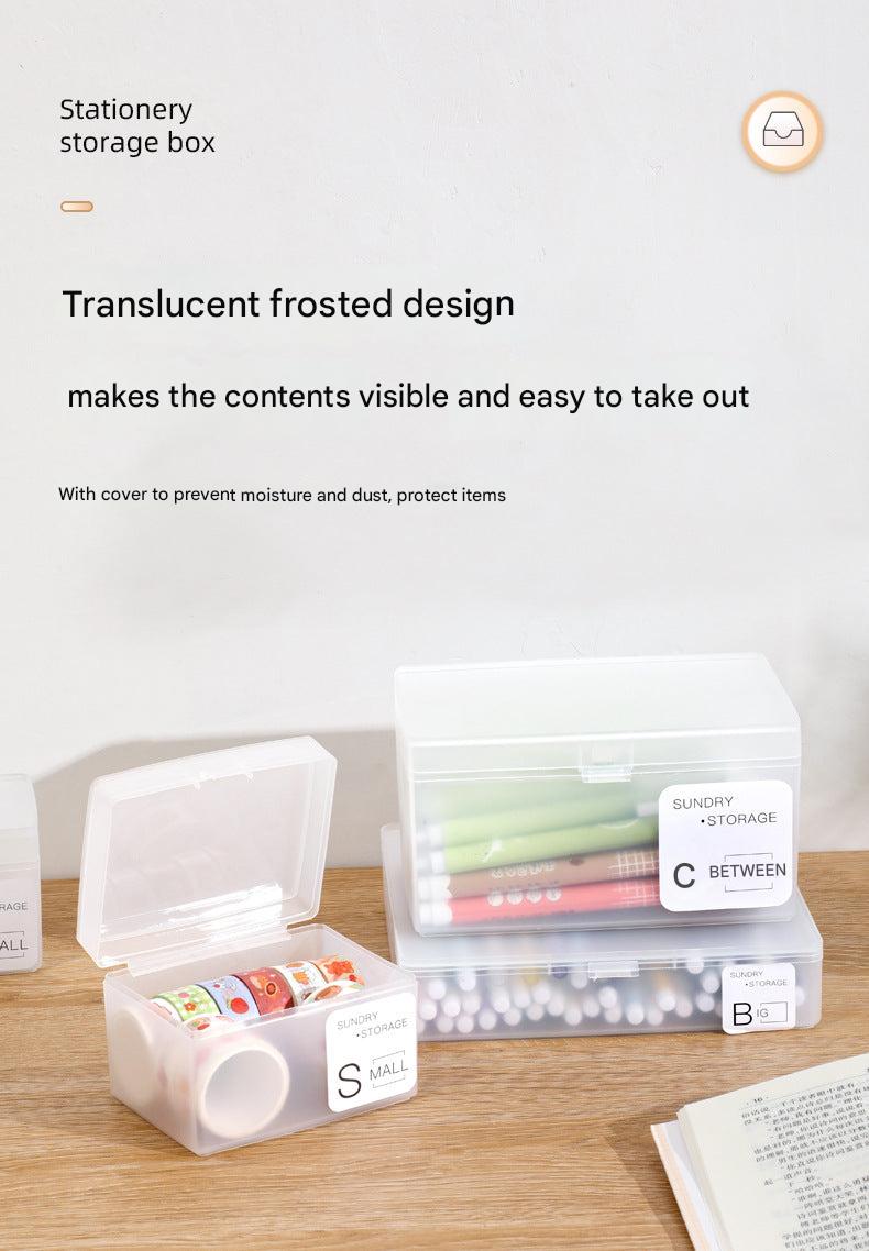 side view of the plastic storage container