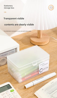 showing contents of a clear organiser