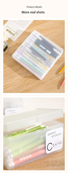 compact storage box with lid