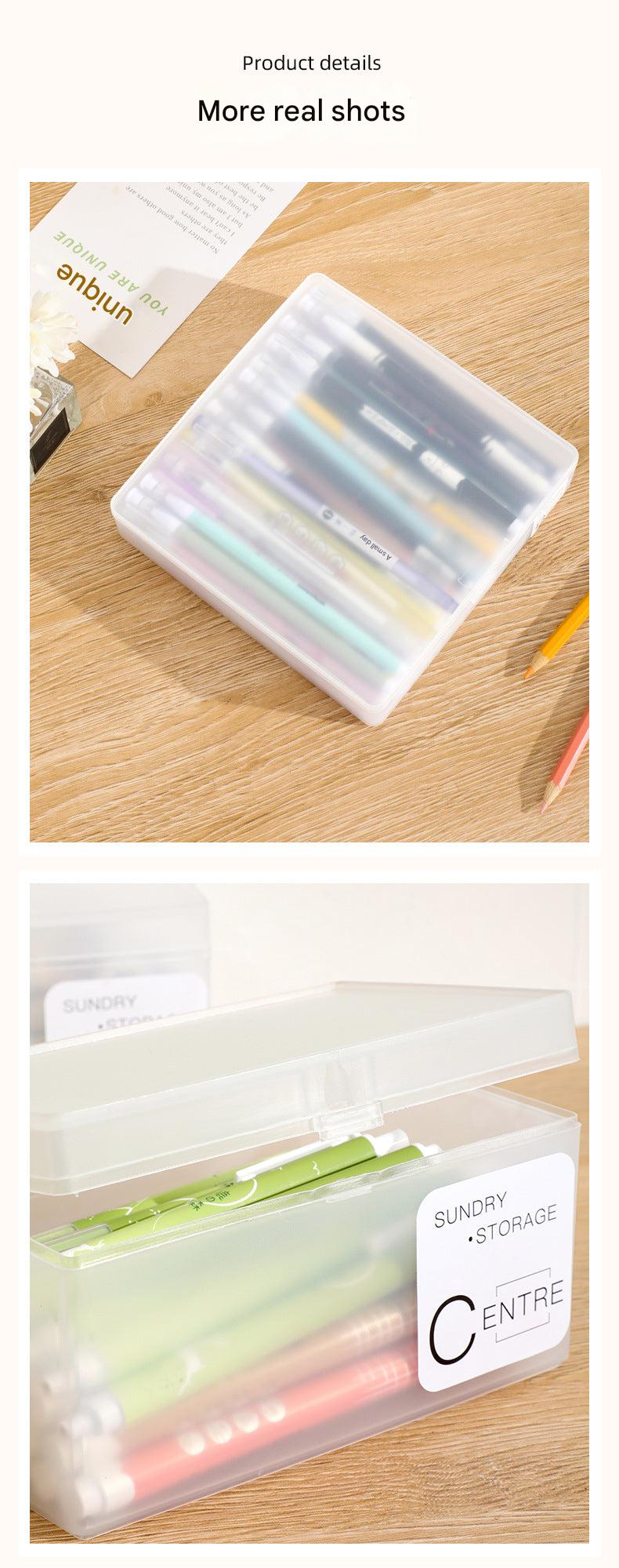 compact storage box with lid