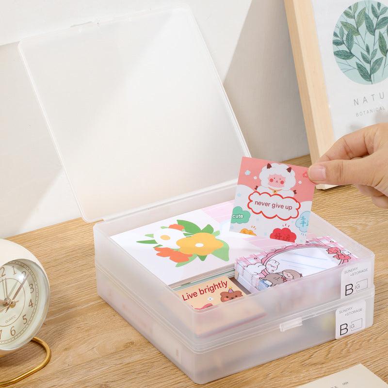 compact storage box with lid