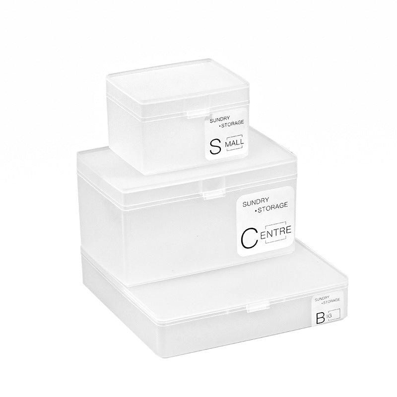 various sizes of storage boxes