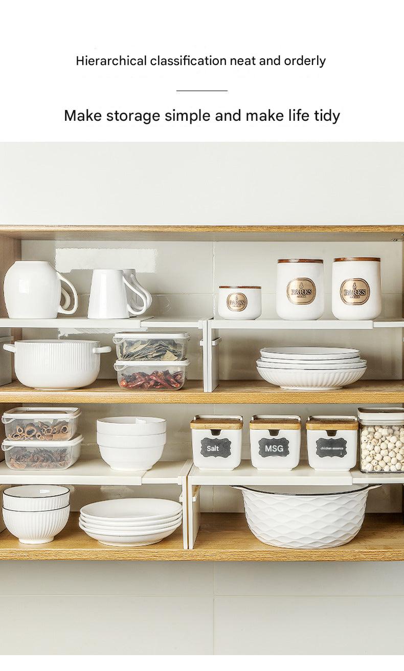 compact kitchen storage rack on countertop