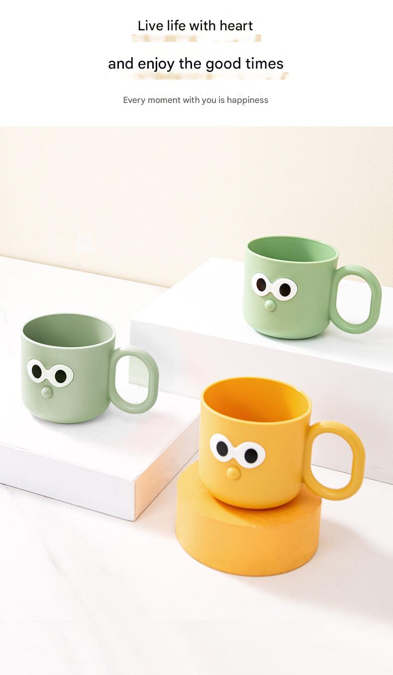 cute cartoon brush cup with fun design