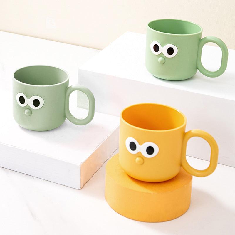 cute cartoon brush cup with fun design