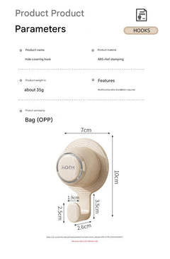 Functional wall hole cover hook image 10