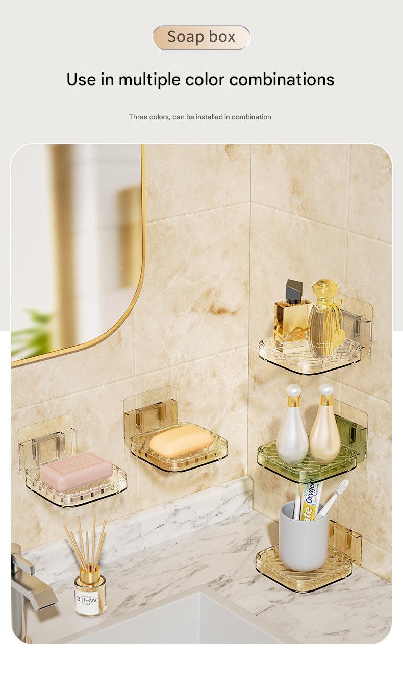 Multiple colour options of wall-mounted soap holder