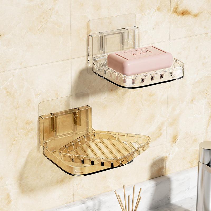 Luxury green wall-mounted soap holder displayed