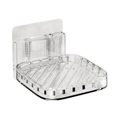Amber coloured soap holder with soap bar