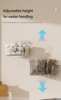 Transparent white spice holder for easy viewing