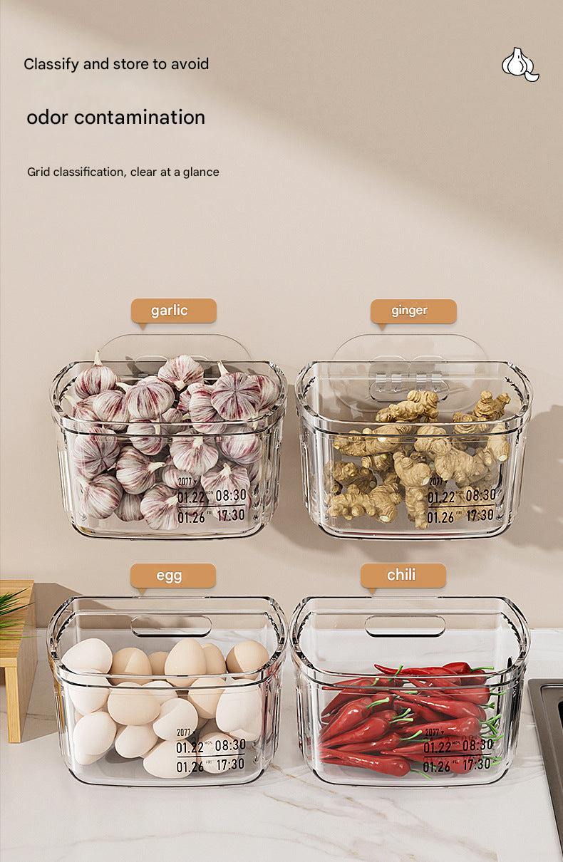 Kitchen organisation with an elegant spice storage rack